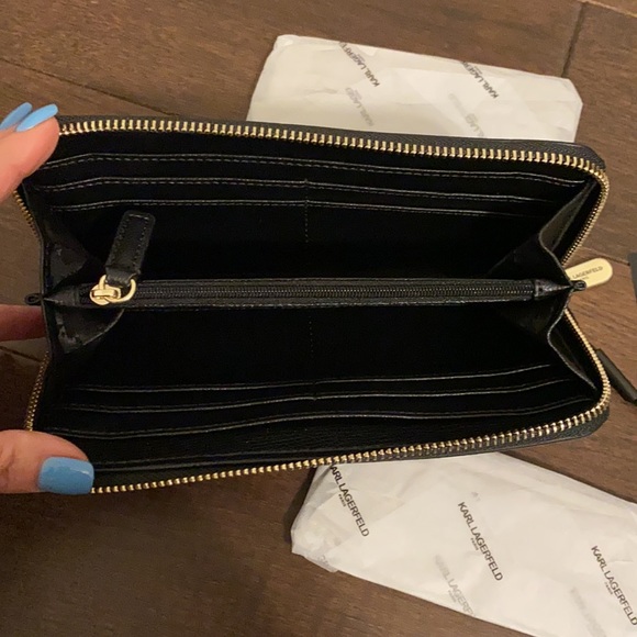 Karl Lagerfeld Black leather wallet - Picture 4 of 8